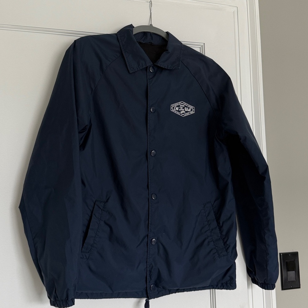 Vans Blue windbreaker jacket, women’s size S lined